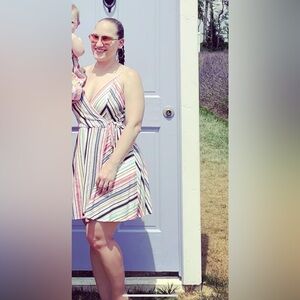 Speechless Color stripe dress. Size XL